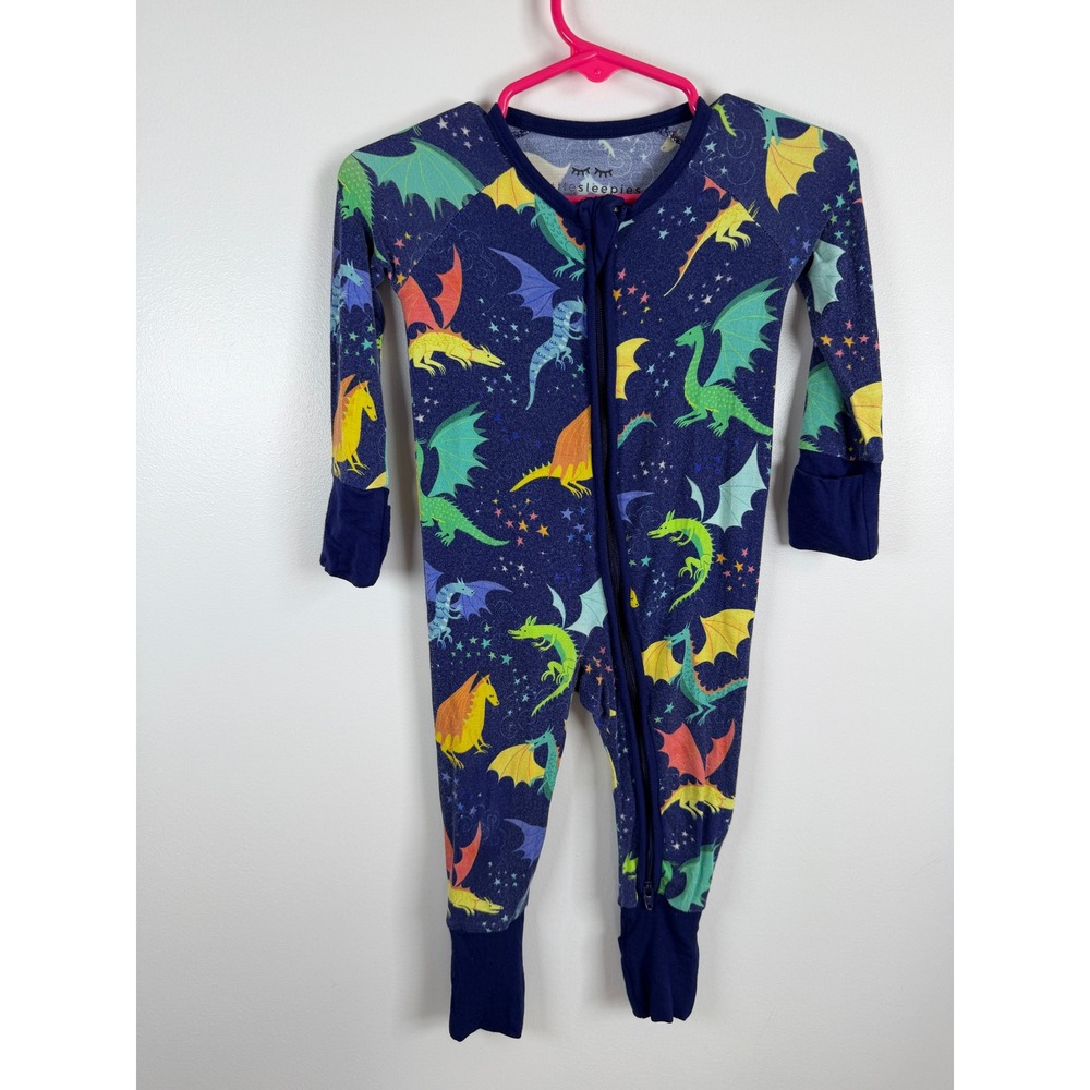 Little Sleepies Dragon Galaxy Bamboo Zippy 3-6 Months